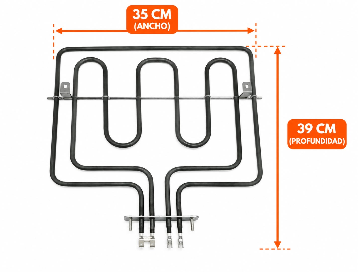 Resistencia Cocina Doble Central 800w + 1750w 