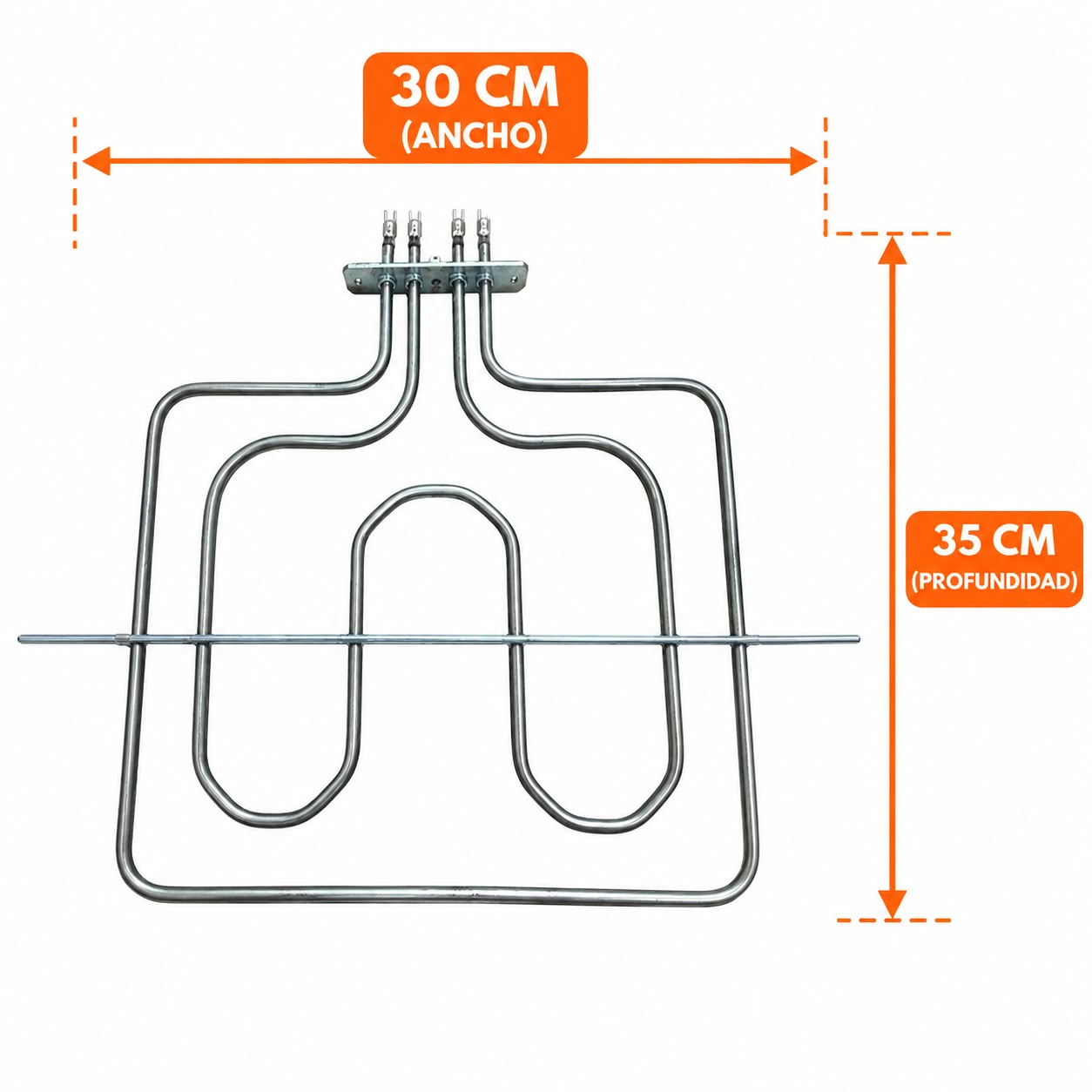 Resistencia Cocina Doble Central 1100 + 1250w Chica